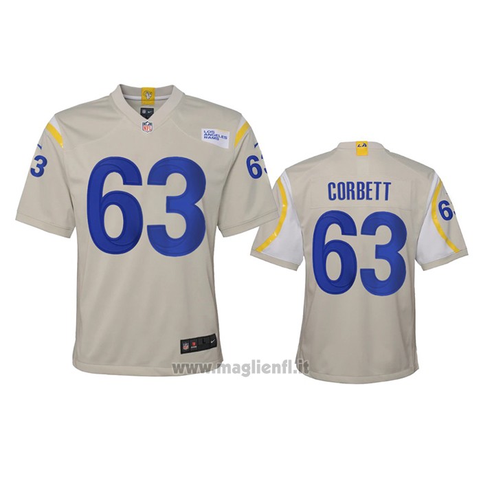 Maglia NFL Game Bambino Los Angeles Rams Austin Corbett 2020 Marfil
